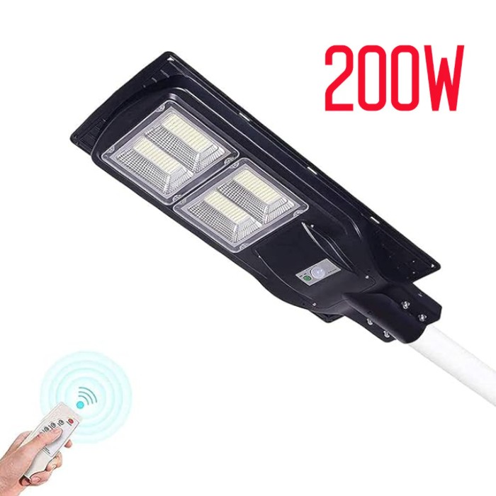 Lampa solara 200 W Jortan, telecomanda, panou integrat