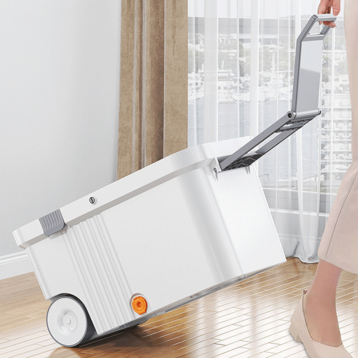 Set mop rotativ cu galeata, 4 rezerve