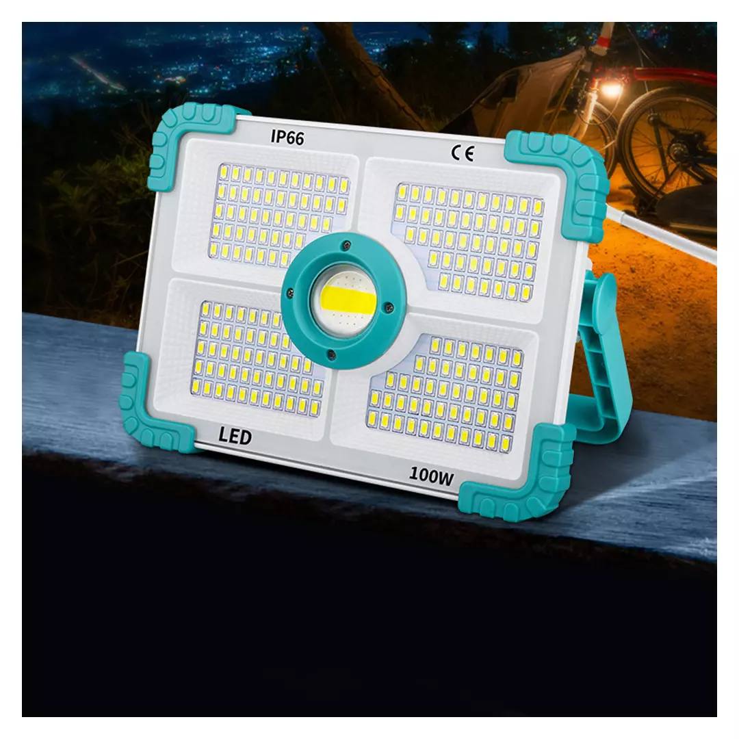 Proiector solar 100 W, 188 LED