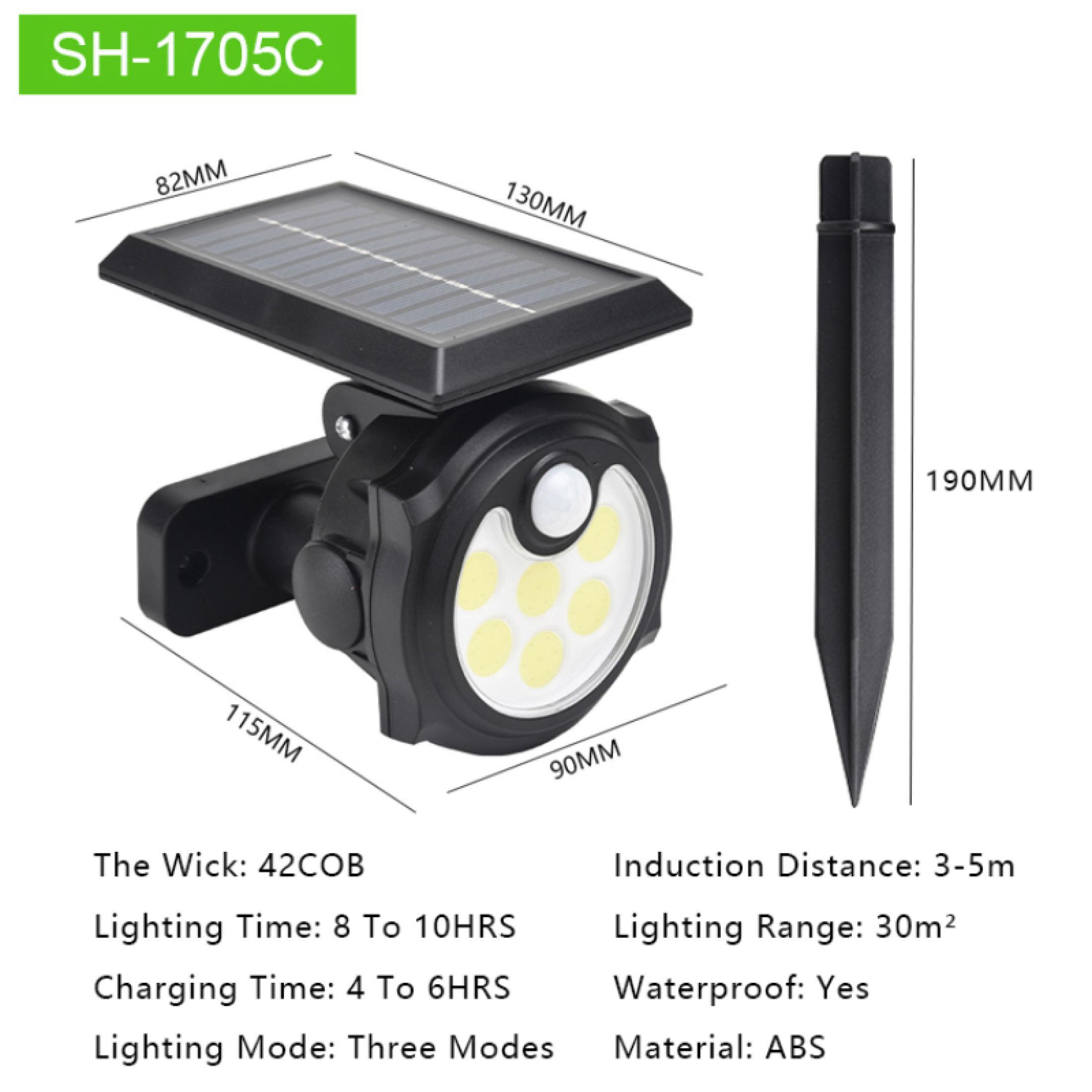 Set 3 x Lampa solara 48 LED COB cu senzor de miscare si lumina