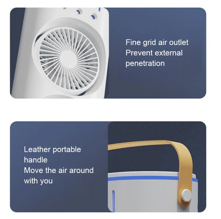 Ventilator Portabil Dublu Cu Umidificare Prin Pulverizare