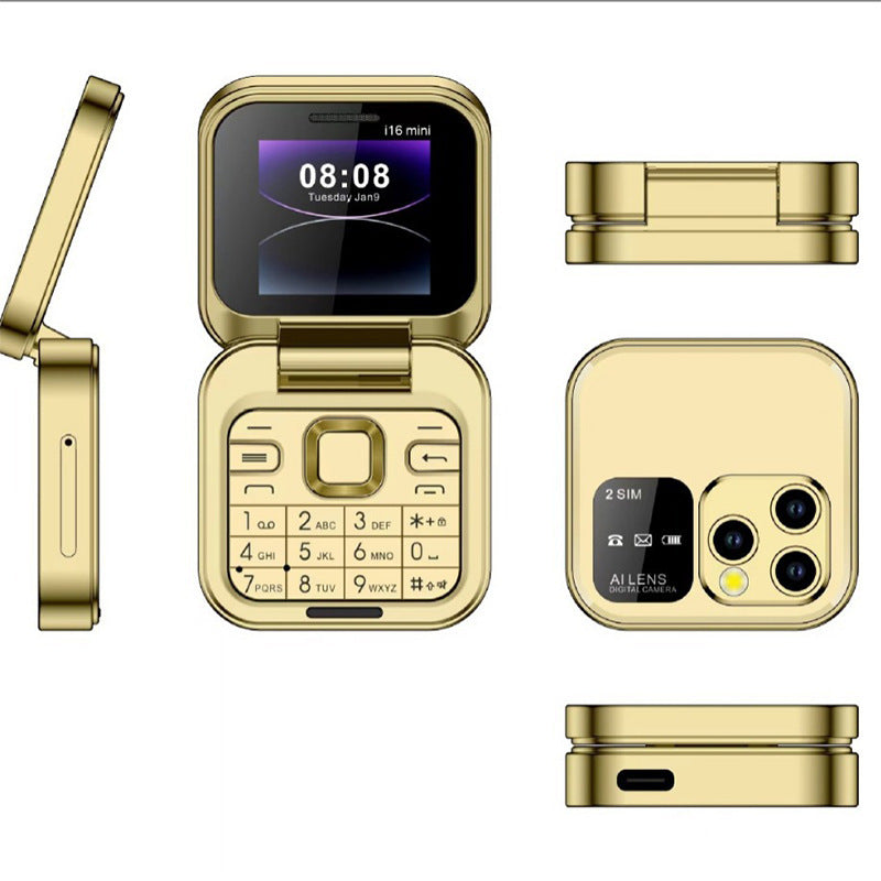 Telefon pliabil i16 Pro, Dual SIM, Camera, Bluetooth