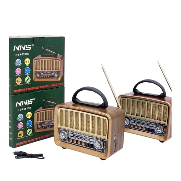 Radio Retro, Bluetooth, USB, SD Card, FM/AM/SW
