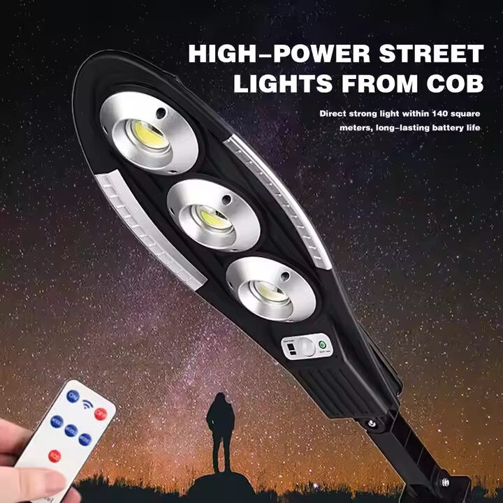 Lampa solara 200 W, 90 LED COB, Senzor Miscare, Telecomanda