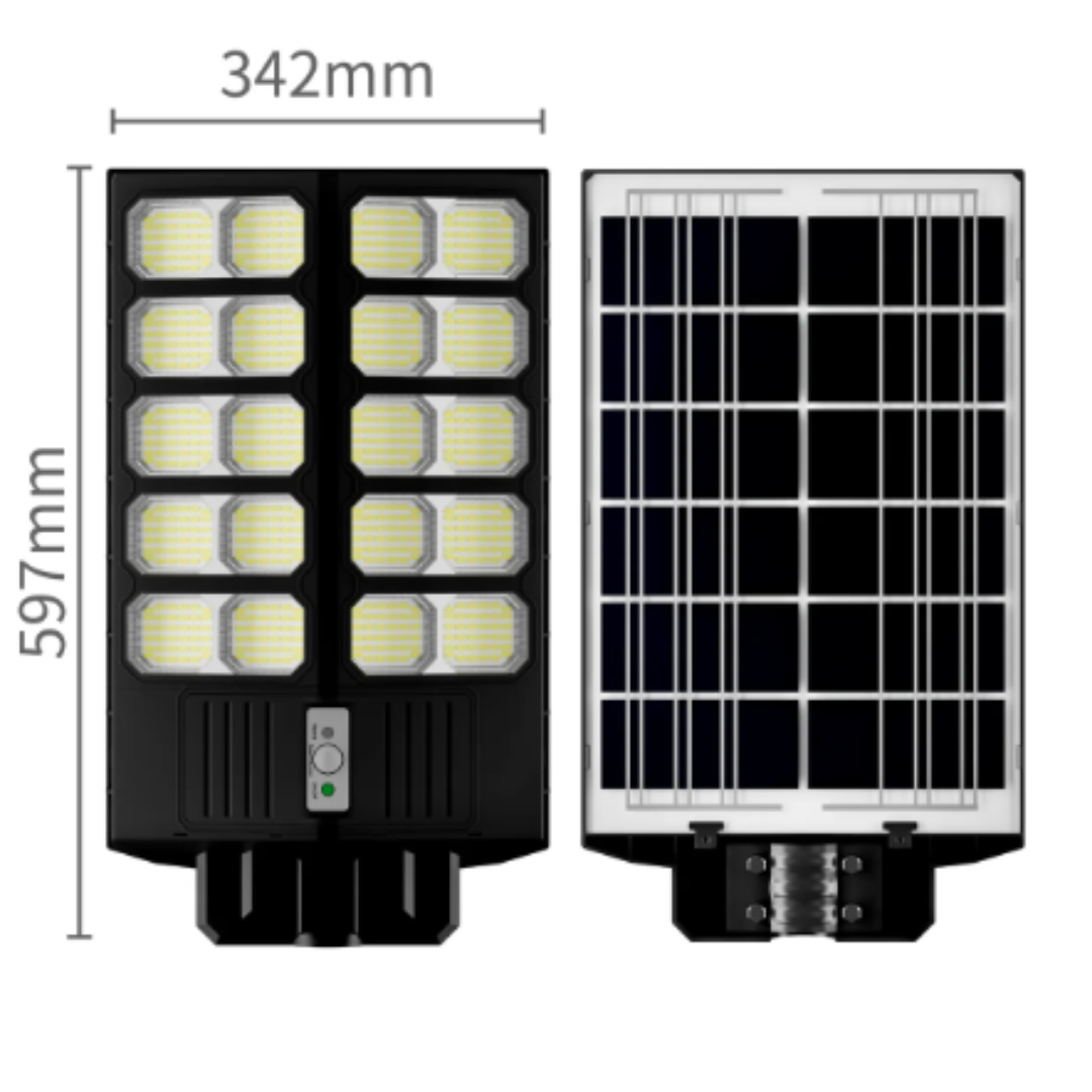 Lampa Solara Dubla Jortan, 2000 W, Alb Rece, Telecomanda