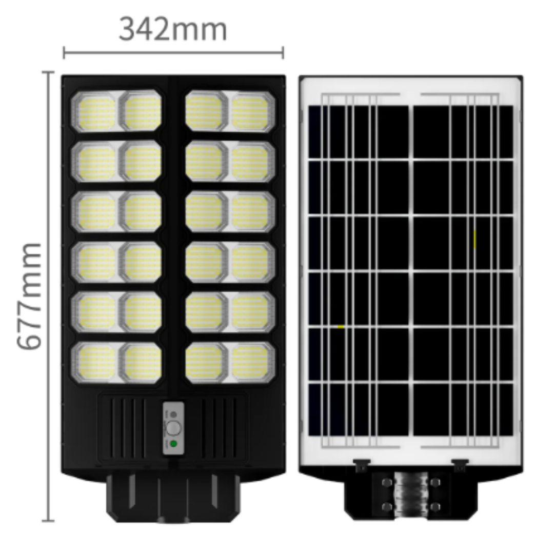 Lampa Solara Dubla Jortan, 2000 W, Alb Rece, Telecomanda