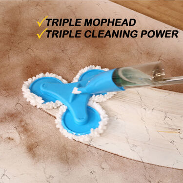 Mop triplu cu pulverizator, Spray Mop 600 ml
