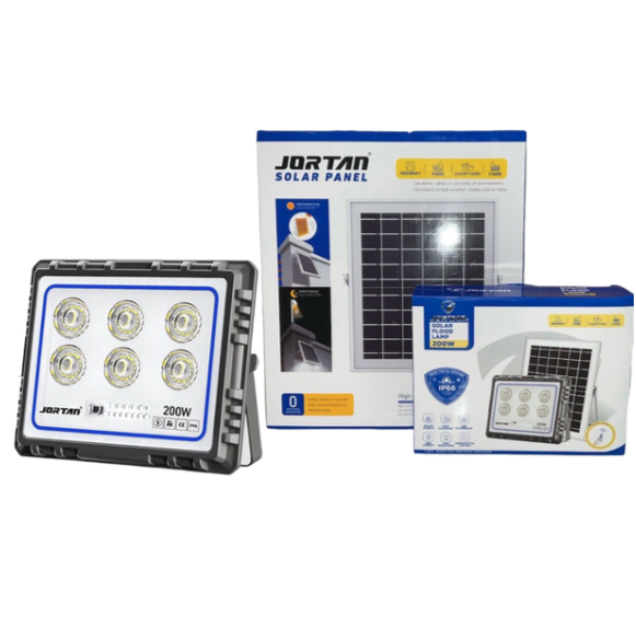 Proiector cu panou solar, Jortan 100W - 600W