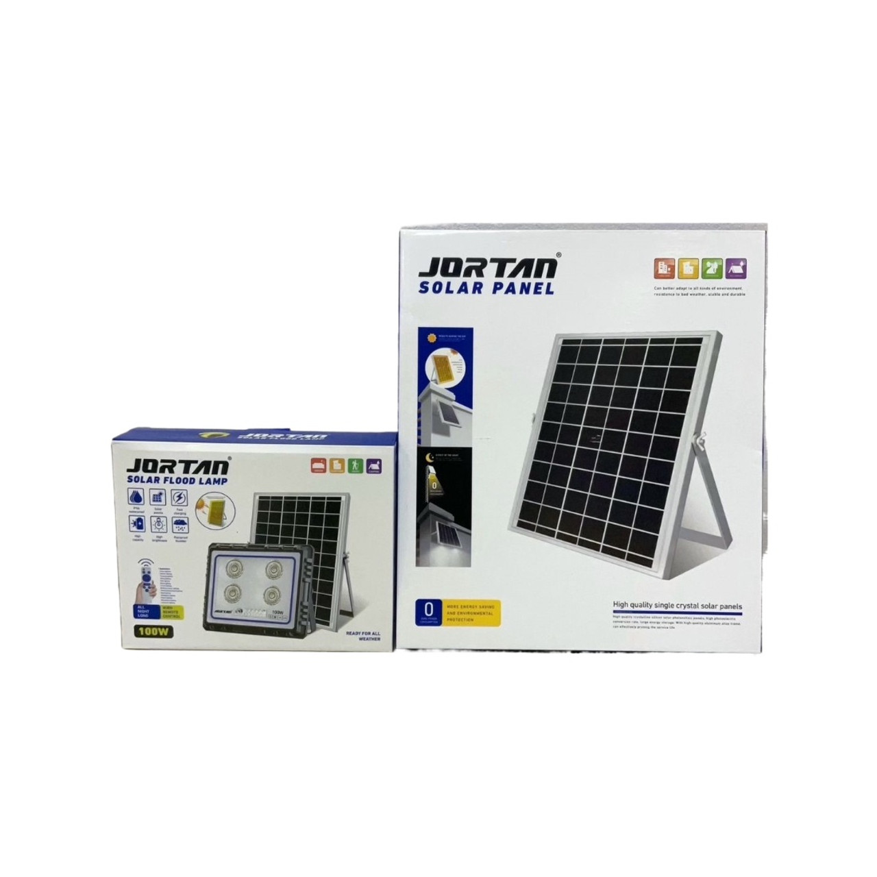 Proiector cu panou solar, Jortan 100W - 600W
