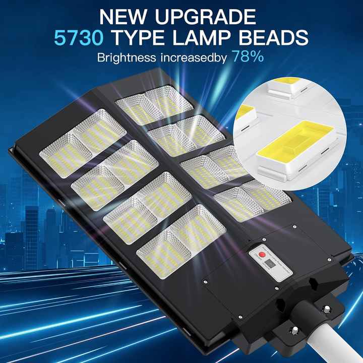 Lampa solara stradala 1000 W + Stalp de sustinere, Jortan