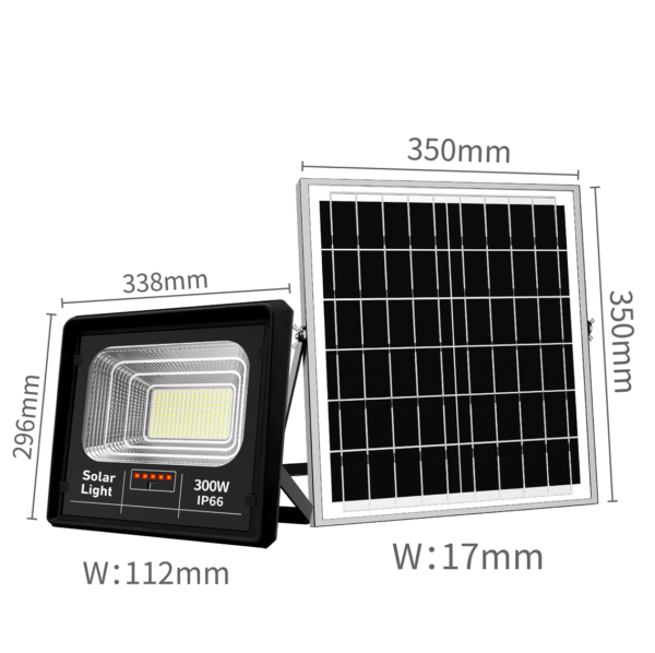 Proiector solar cu indicator pentru baterie, Jortan