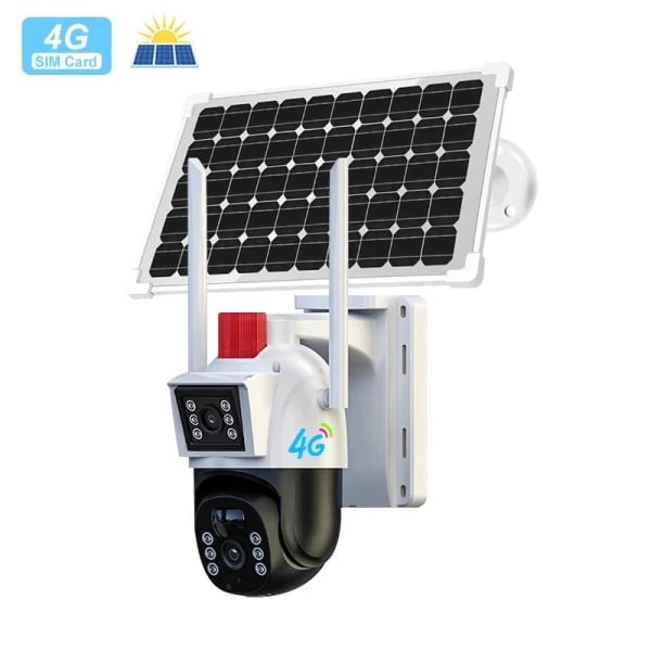 Camera Video Solara, Cartela SIM 4G, Rotire 360, Live, Night Vision