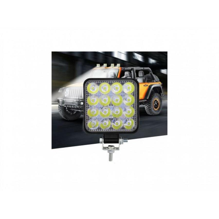 Set 2 proiectoare LED auto offroad 36W, 16 LED, 12V-24V