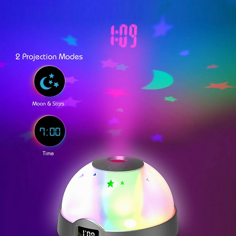 Ceas digital multicolor cu alarma si proiectie ora pe tavan