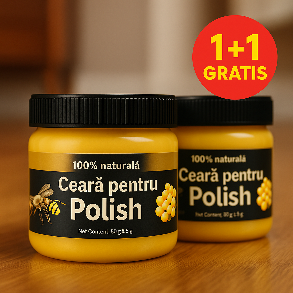Set 2 x Ceara de albine pentru mobilier si podele