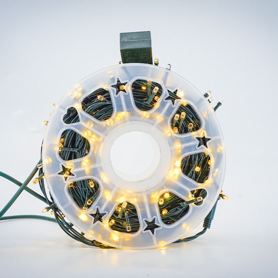 Instalatie Rola 100 M 500 LED, Alb cald