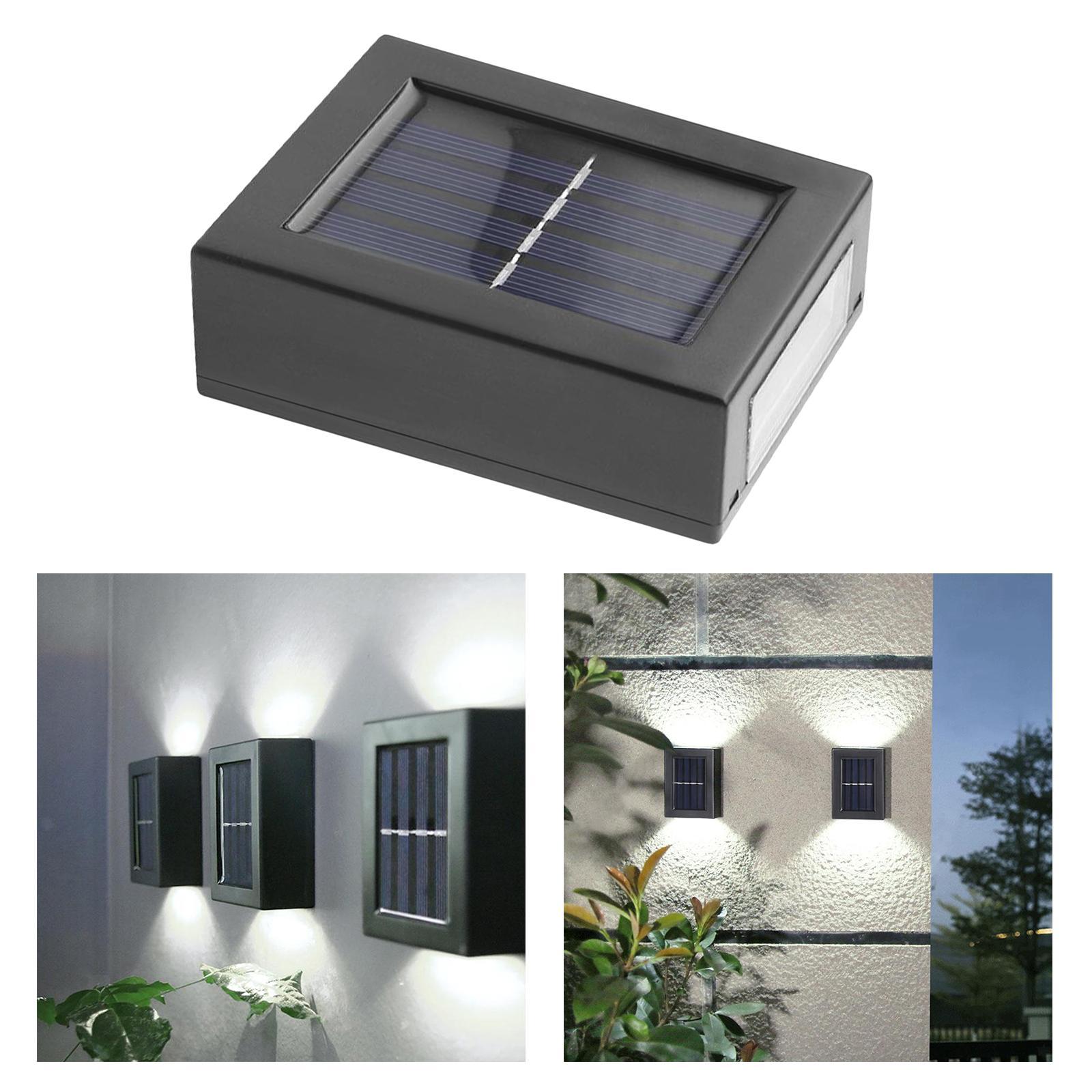 Set 8 x lampa solara 4 LED cu lumina bidirectionala