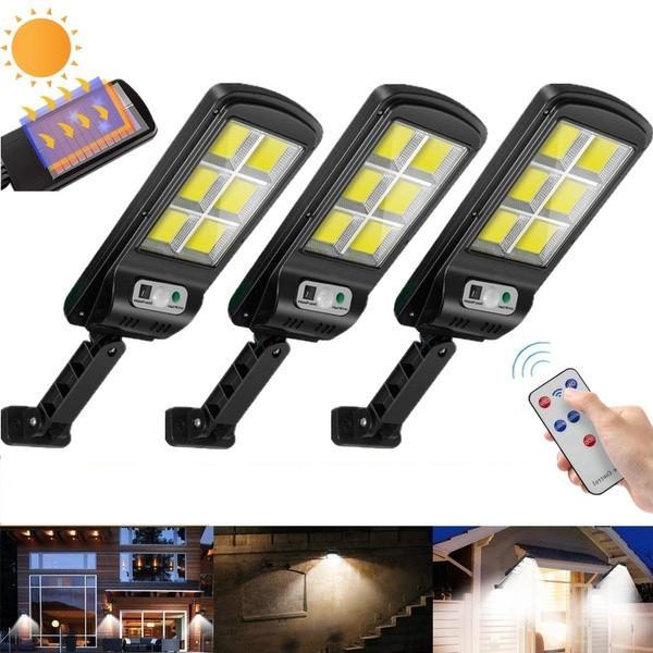 Set  x Lampa solara cu telecomanda, 6 celule LED COB