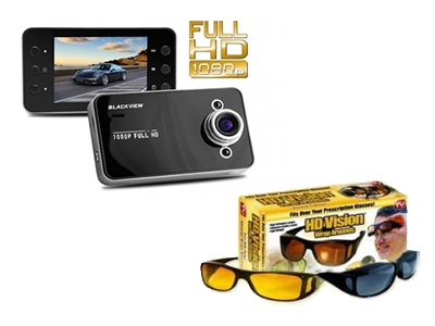 Camera auto Full HD 1080p + Ochelari Night Vision