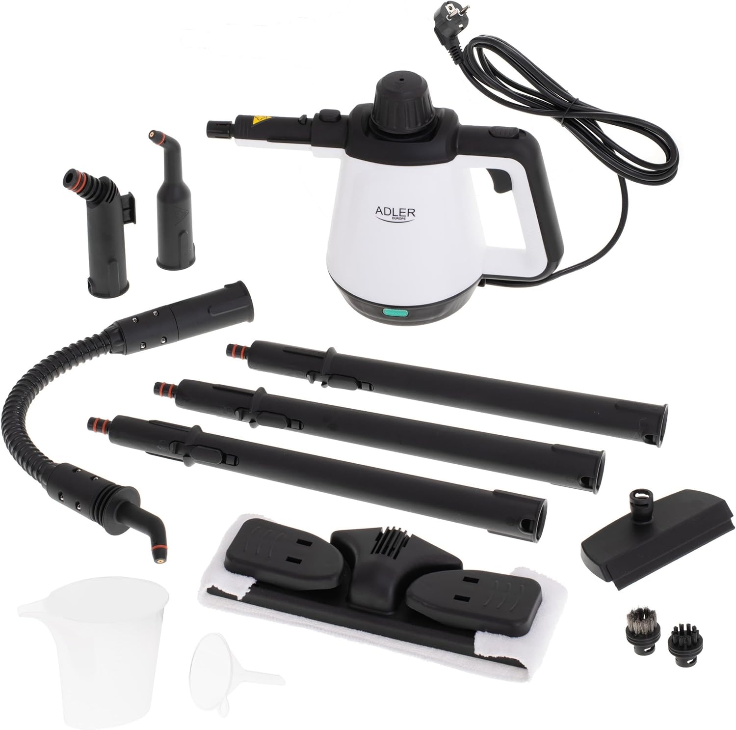 Aparat de curatat cu aburi, multifunctional, 13 accesorii, 1500W