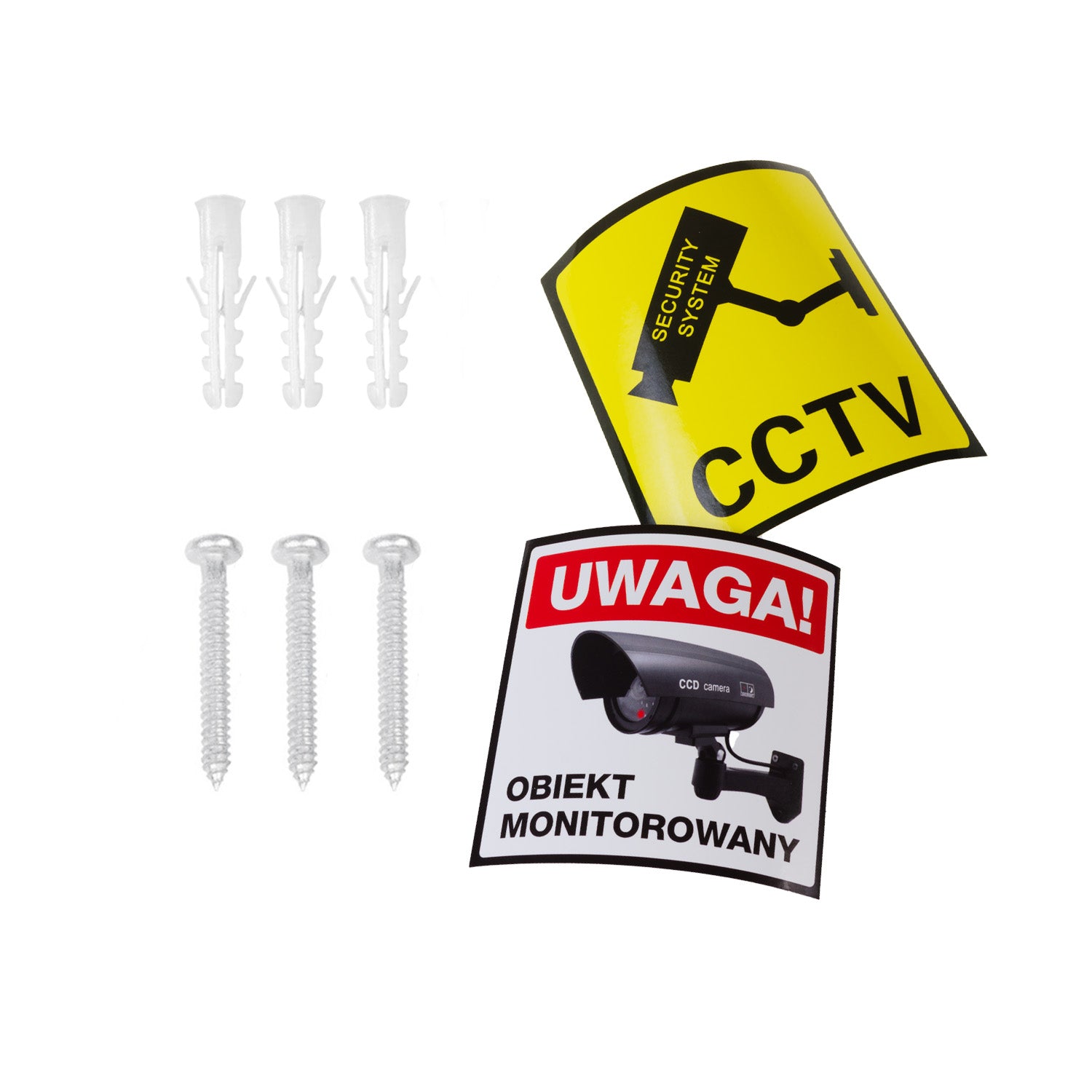 Camera falsa solara LED, IP 44, senzor de miscare, Negru