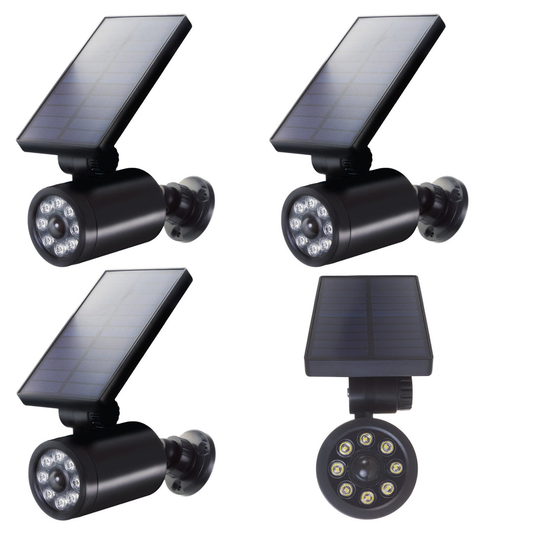 Camera falsa solara LED, IP 44, senzor de miscare, Negru