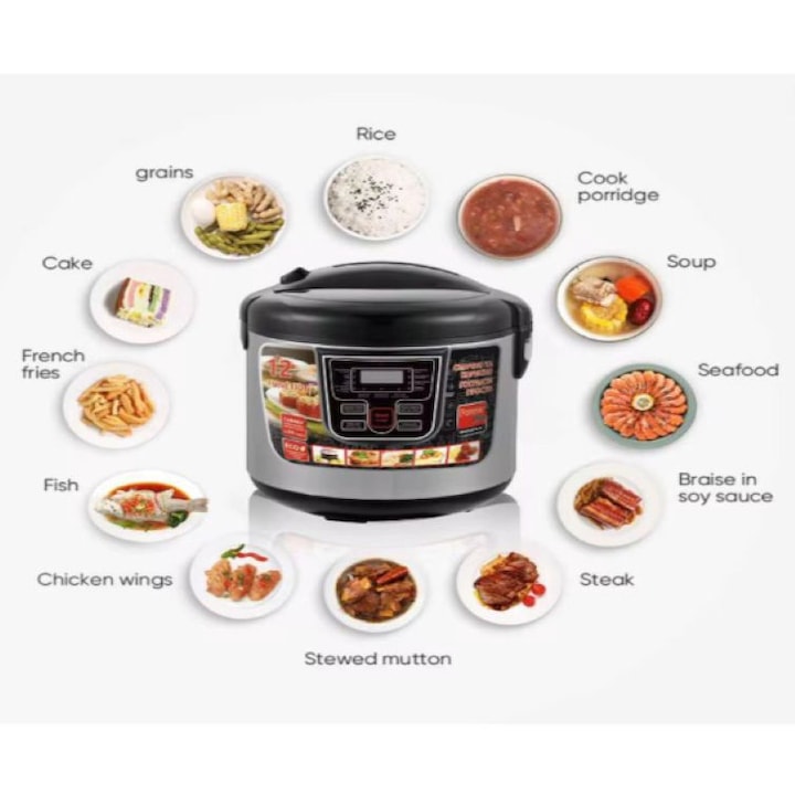 Oala sub presiune, Multicooker 6 Litri, Functie de pastrare a alimentelor calde