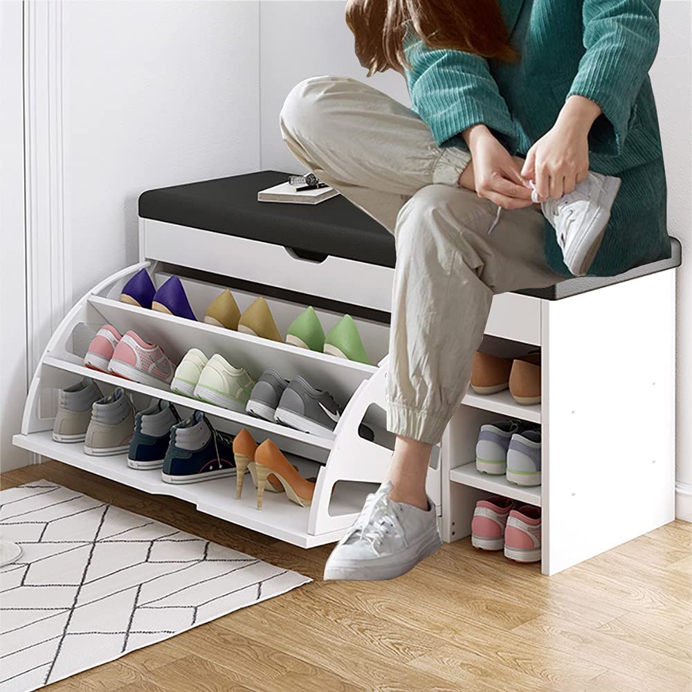 Dulap pentru pantofi, 100 x 34 x 50 cm, Alb