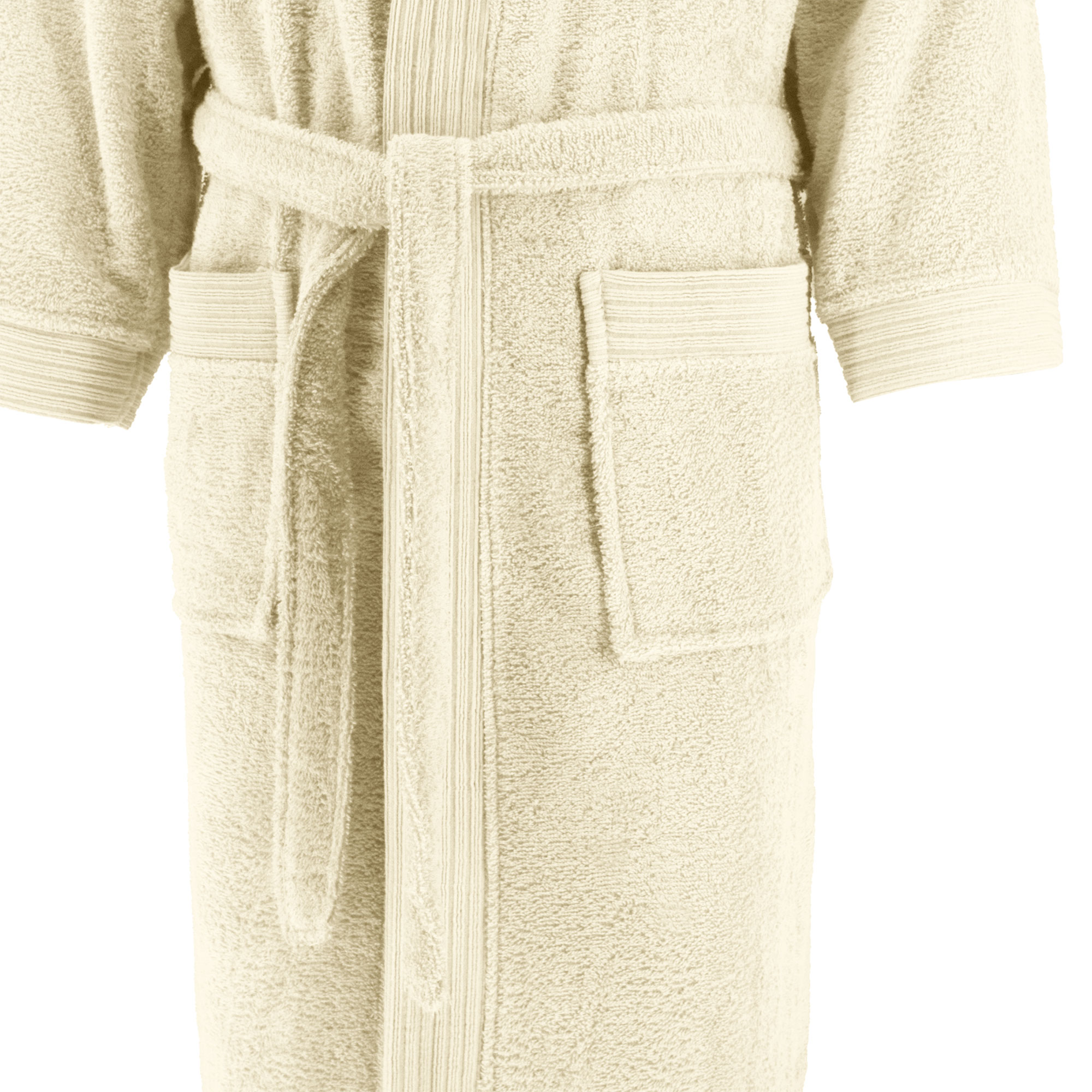 Halat baie bumbac, S-XXL, 100% bumbac, Ivoire