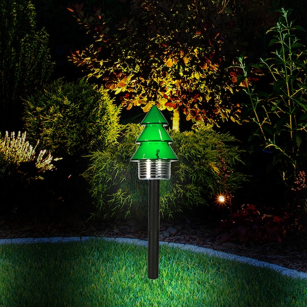 Set 3 x Felinar Solar Stick Brad Verde 41 cm