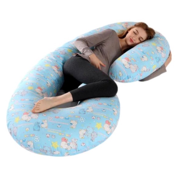 Perna Gravide cu husa Detasabila, Albastru cu Ursuleti