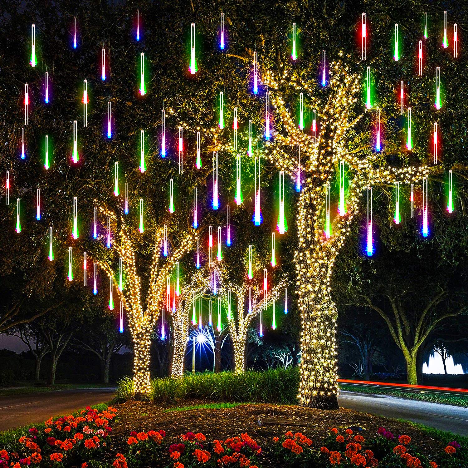 Instalatie interconectabila 8 turturi 50 cm, Multicolor