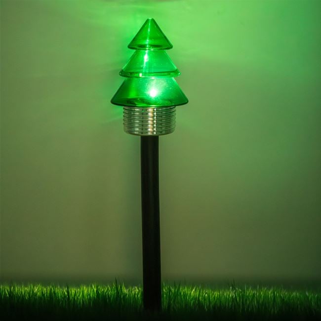 Set 3 x Felinar Solar Stick Brad Verde 41 cm