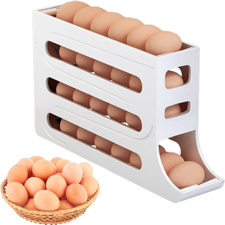 Organizator cu 4 niveluri pentru oua