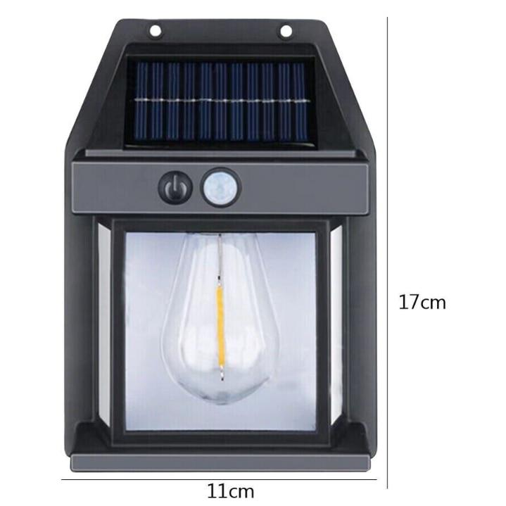 Set 2 x Lampa solara 3W LED, Senzor de miscare