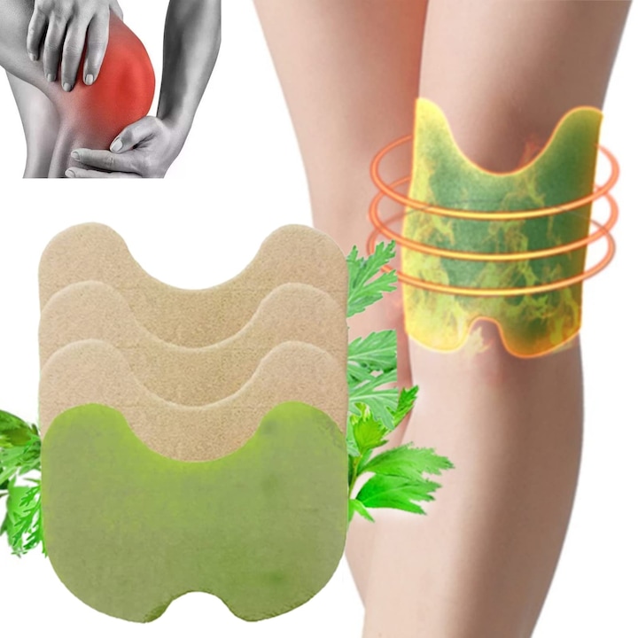 Set 30 plasturi cu pelin pentru genunchi, amelioreaza durerea