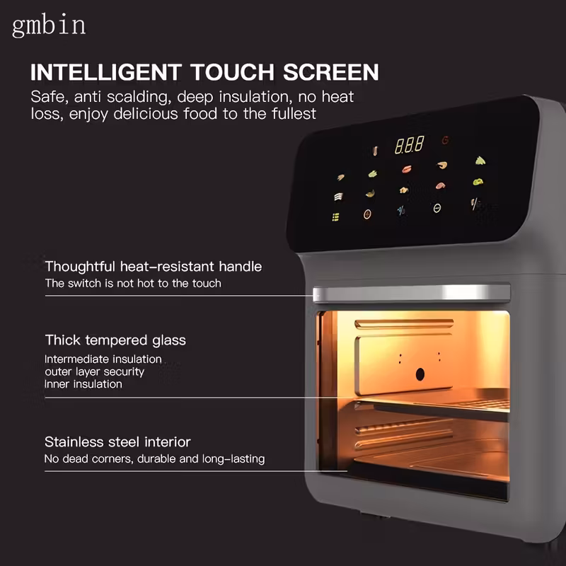 Friteuza electrica cu aer cald, Putere 1350 W, Capacitate 10 Litri