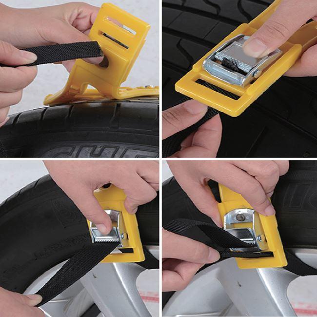 Set 4 sisteme antiderapante refolosibile pentru anvelope
