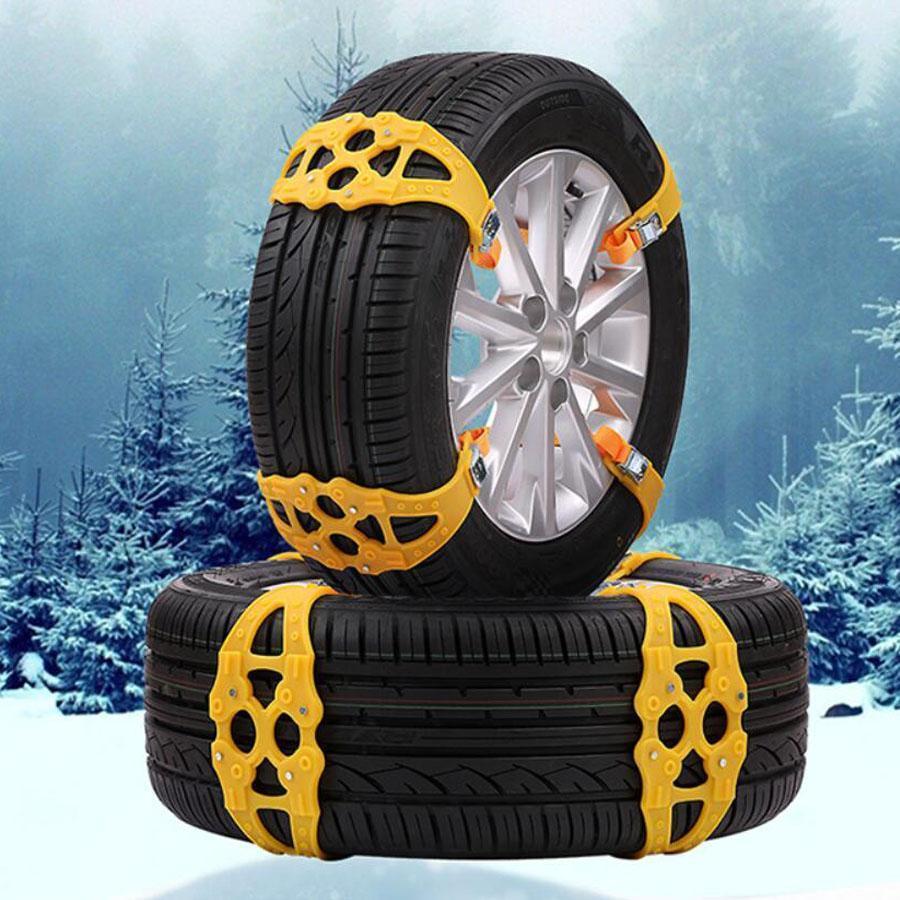 Set 4 sisteme antiderapante refolosibile pentru anvelope