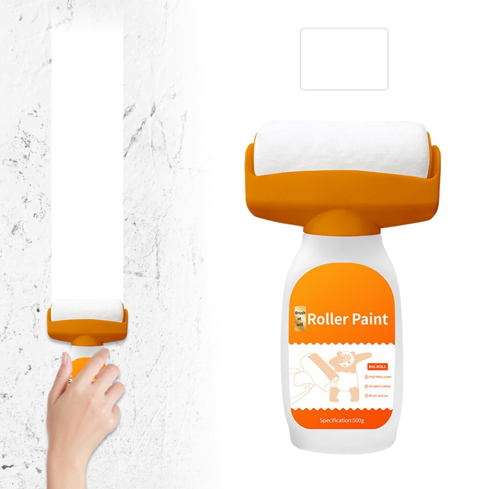 Set 2 x Trafalet cu rezervor si vopsea lavabila alba