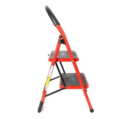 Scara pliabila din metal, 2 trepte late, 100 kg