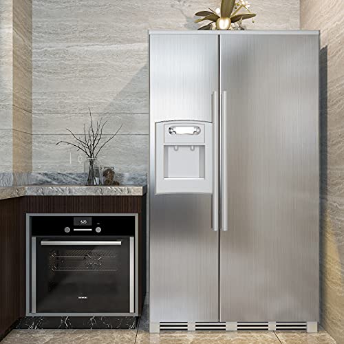 Set 2 x Folie adeziva imitatie inox, 60 x 300 cm