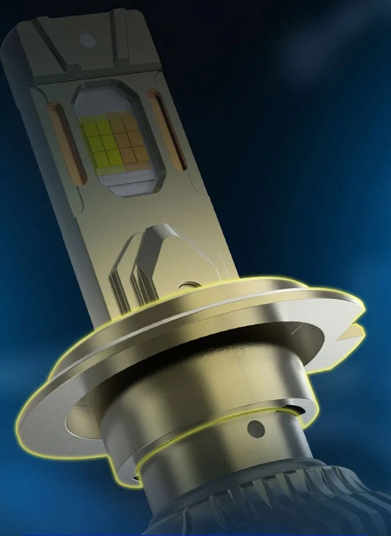 Bec LED Auto H7 210 W, Aplicatie Smart, 3 Moduri de Culoare