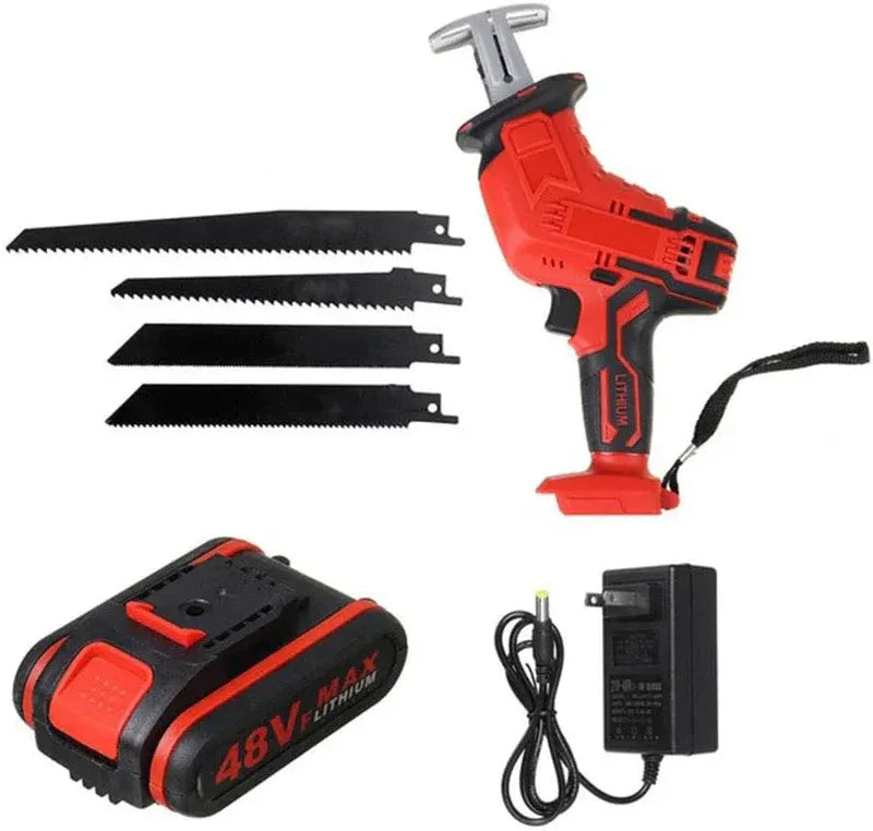 Fierastrau electric sabie, 2 acumulatori, 48V, 4 panze