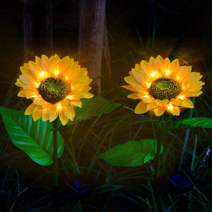 Set 2 x lampa solara, Floarea Soarelui