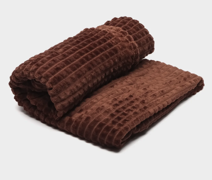 Patura super pufoasa Baycal Jo-jo, 200 x 230 cm, Maro inchis