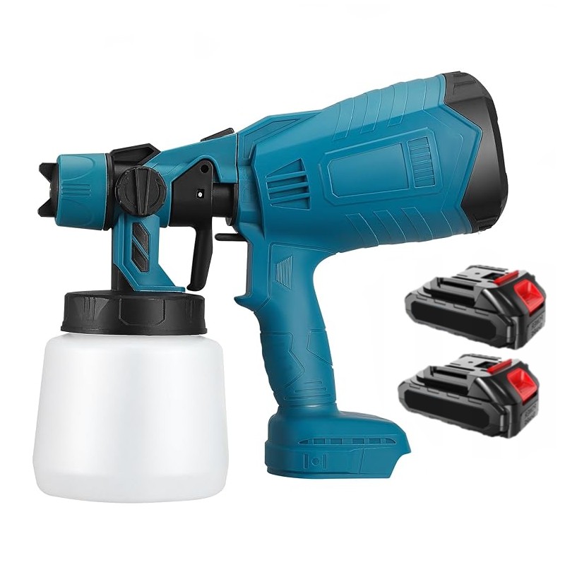 Pistol de vopsit, 2 Acumulatori 48V, 800 ml