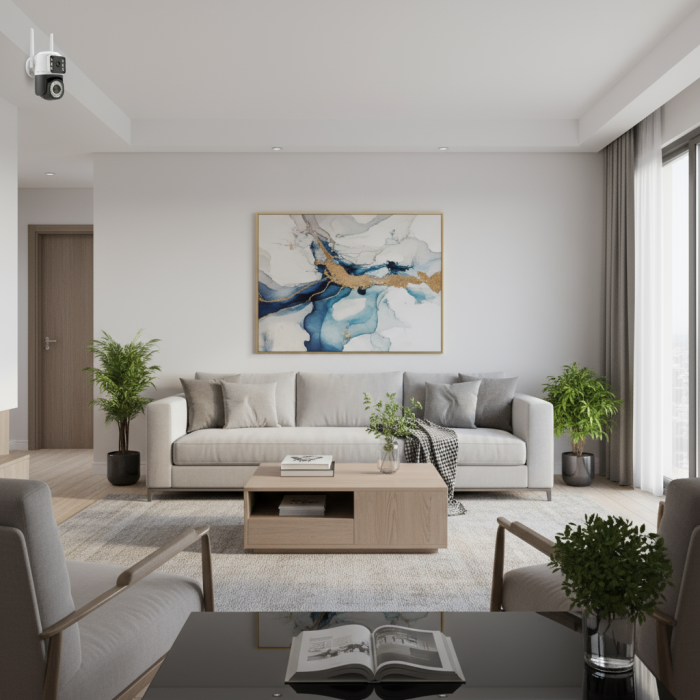 Camera Video 6MP, 42 LED, Vedere 360°, Wi-Fi, Card 32 GB