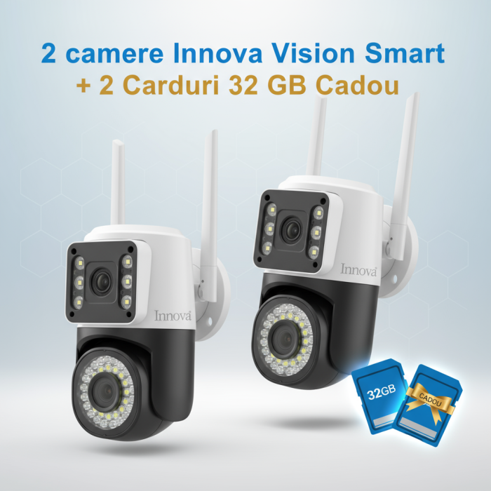 Camera Video 6MP, 42 LED, Vedere 360°, Wi-Fi, Card 32 GB