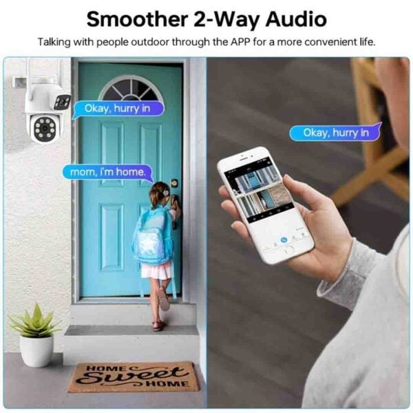 Set 2 x Camera Video 6MP, 42 LED, Vedere 360°, Wi-Fi, Card 32 GB